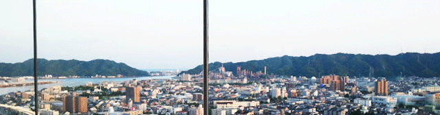 ホテル日航高知旭ロイヤル　窓からの風景